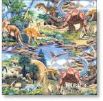 Elizabeth's Studio - T-Rex - 1272-Blue - BUY THE BOLT - 1 Yd 30in